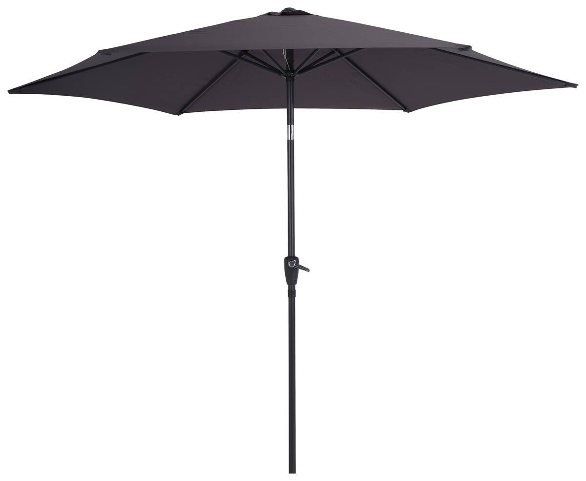 POCOline Sonnenschirm anthrazit Polyester H/D: ca. 240x300 cm