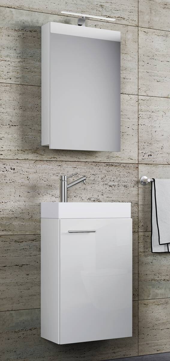 Waschplatz 4tlg-Slito weiß weiß B/H/T: ca. 41x135x22 cm