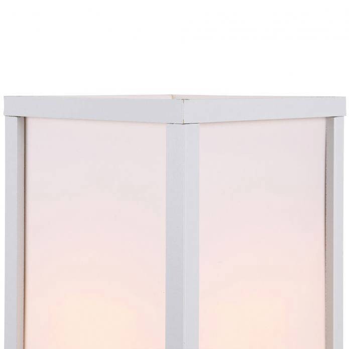 HOMCOM Stehlampe 833-623V90WT weiß Acryl Kunststoff B/H/L: ca. 26x160x26 cm E27 1 Brennstellen