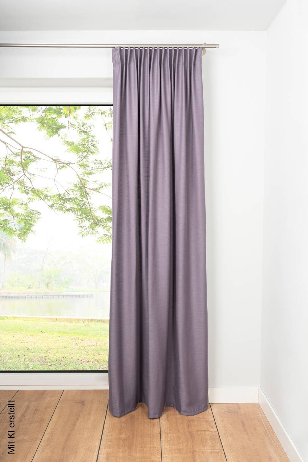 Kombivorhang 2er Pack Balance brombeer 100% Polyester B/L: ca. 135x245 cm