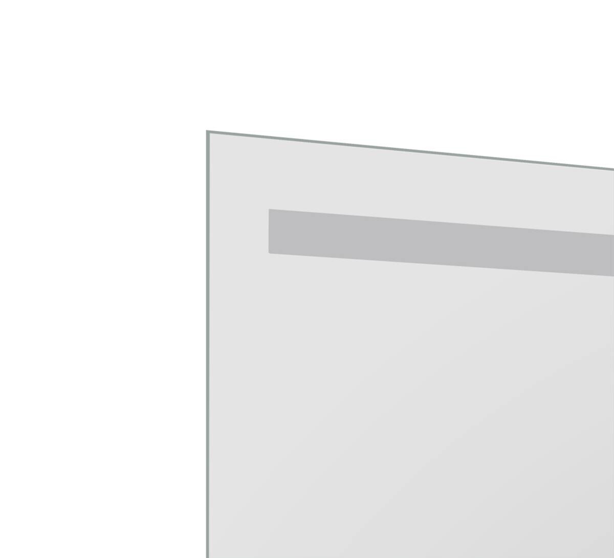 Lichtspiegel silber B/H: ca. 50x70 cm