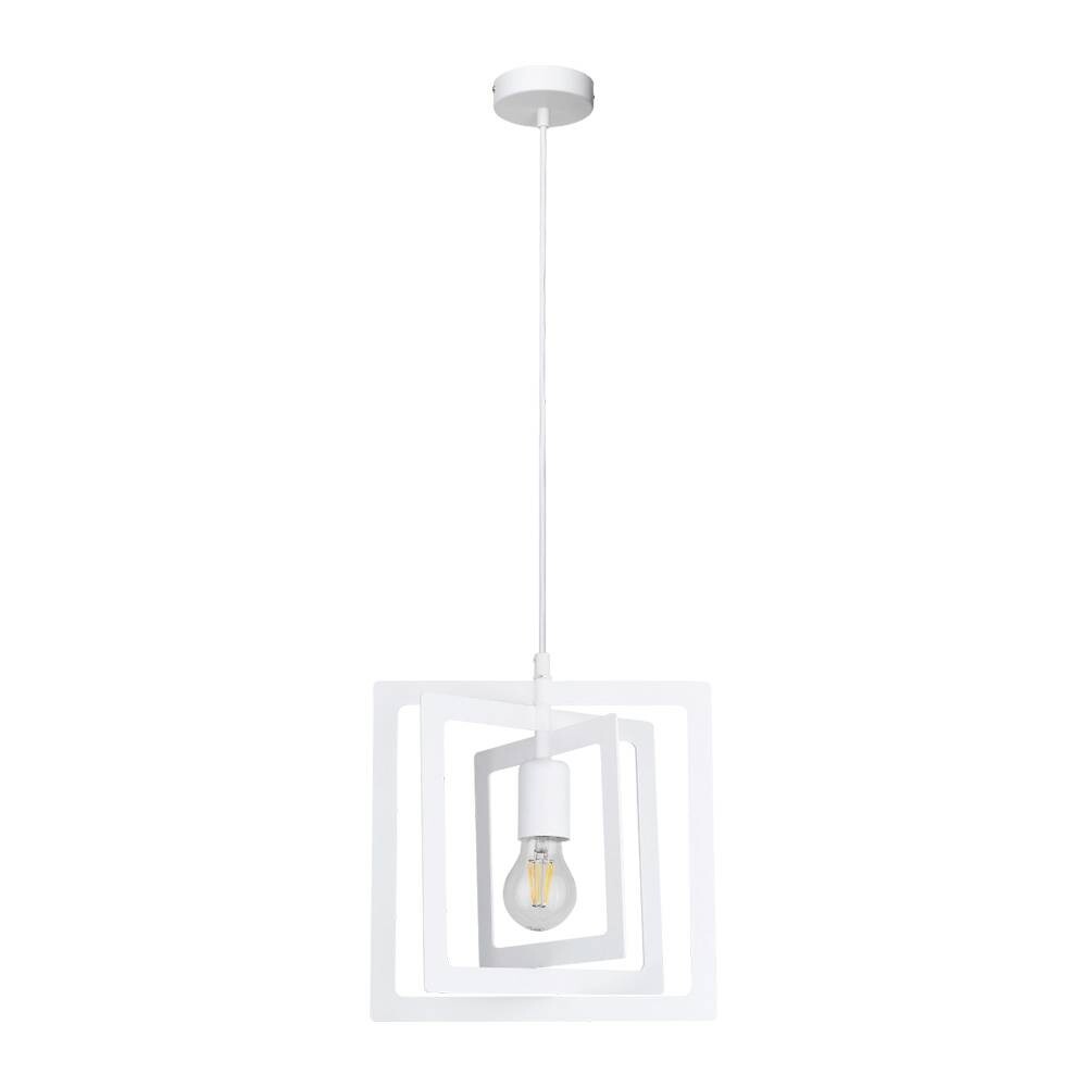 SPOT Light Pendelleuchte Justyna weiß Metall L/D: ca. 112x28 cm E27 1 Brennstellen
