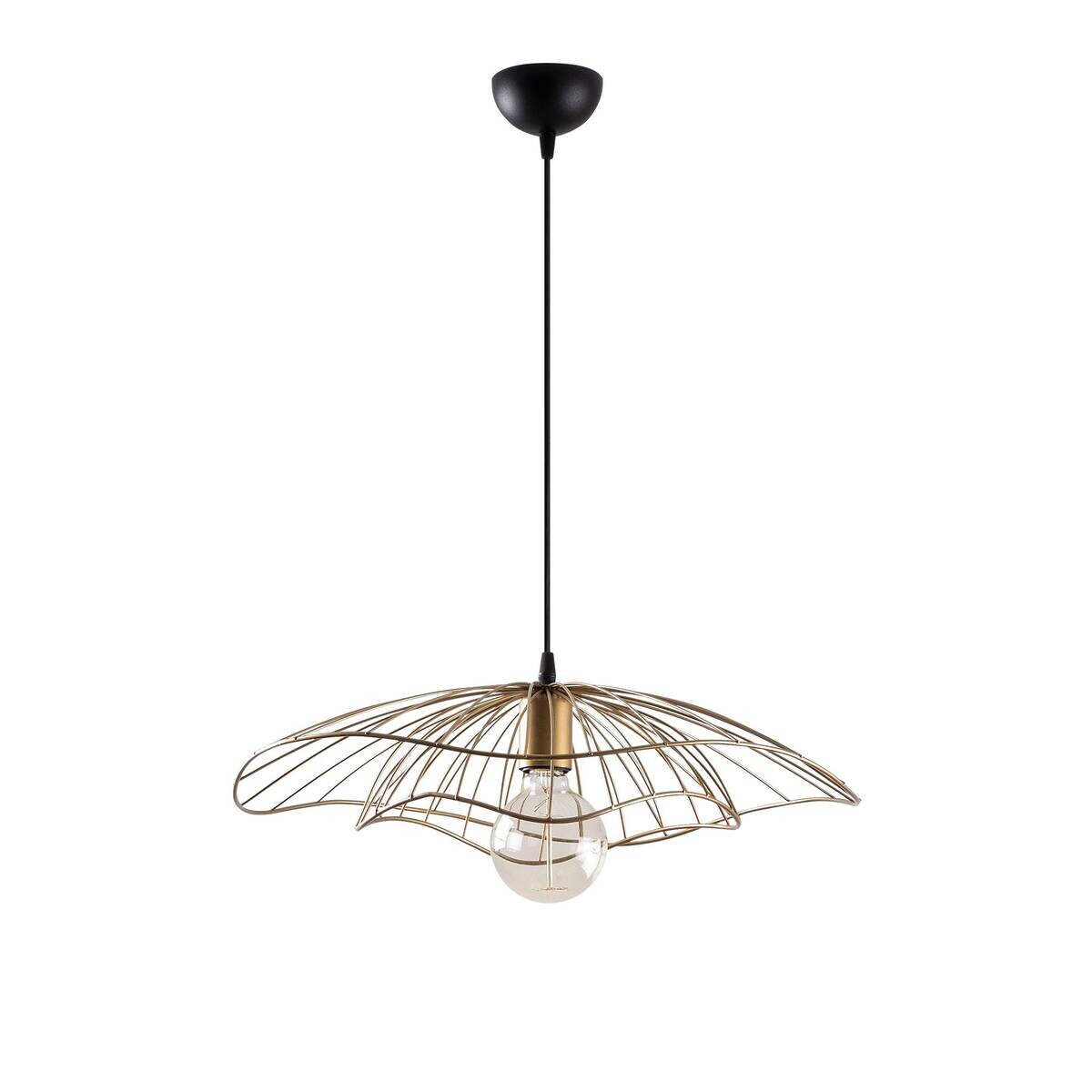Opviq Pendelleuchte Tel bronze Metall B/H/T/L/D: ca. 50x111x50x50x50 cm E27 1 Brennstellen