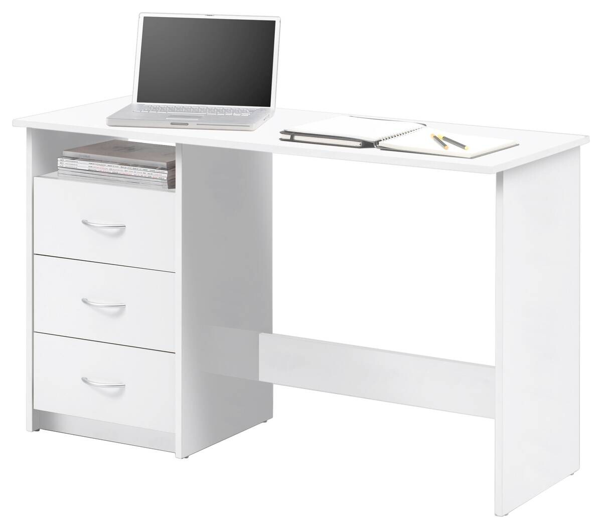 Schreibtisch Adria weiß B/H/T: ca. 123x77x50 cm