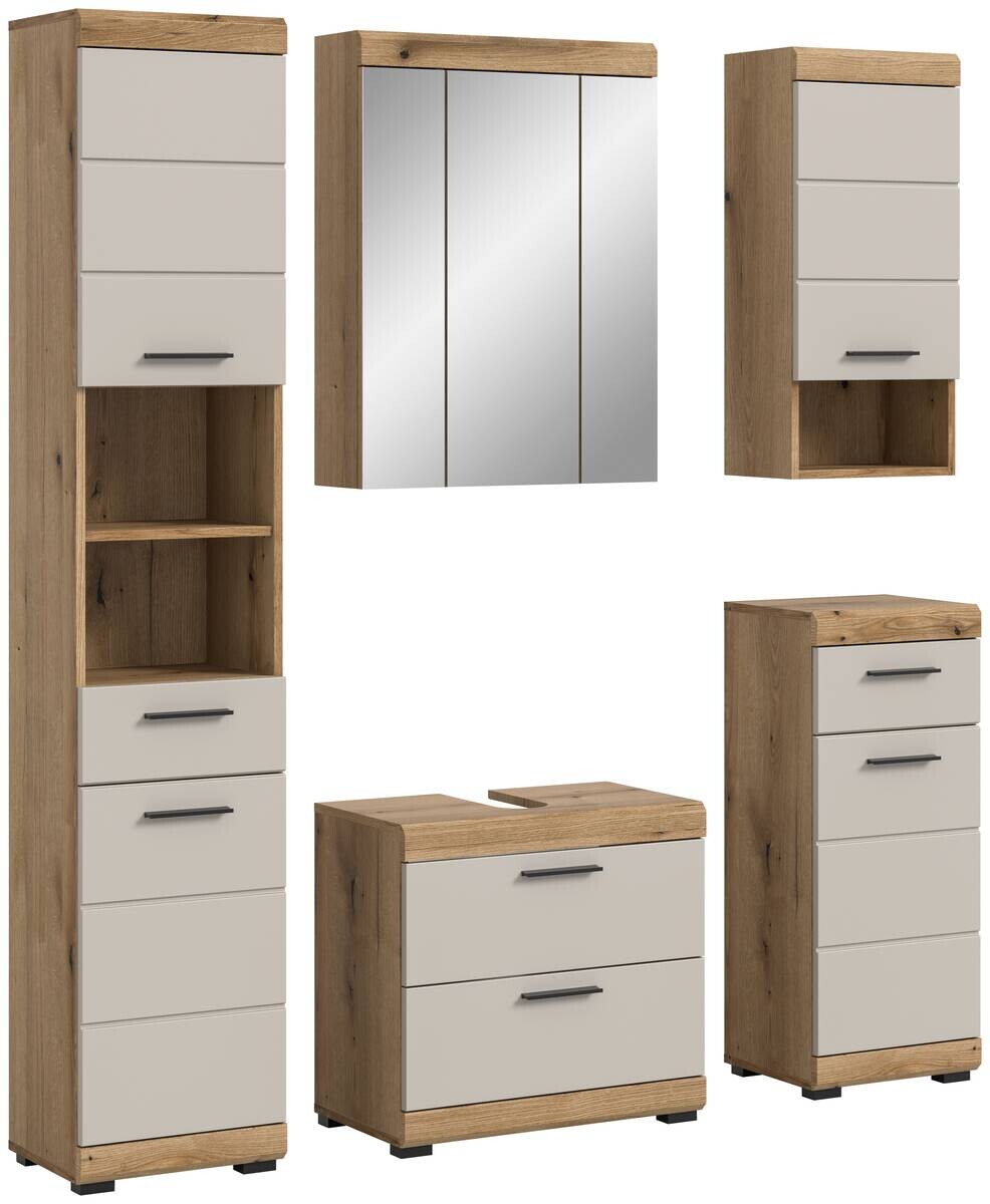 Badezimmer-Set Scout Evoke Oak Nachbildung Kaschmirgrau Nachbildung B/H/T: ca. 164x191x34 cm