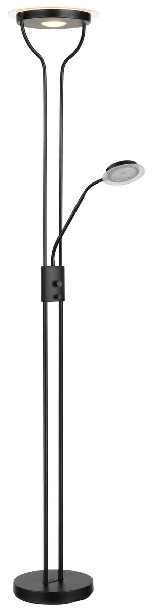 GLOBO LED-Deckenfluter schwarz Metall B/H/L: ca. 25,5x180x28 cm 1 Brennstellen