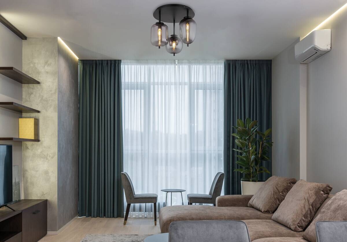 GLOBO Deckenleuchte Blacky mattschwarz Metall Rauchglas H/D: ca. 36x46 cm E14 3 Brennstellen