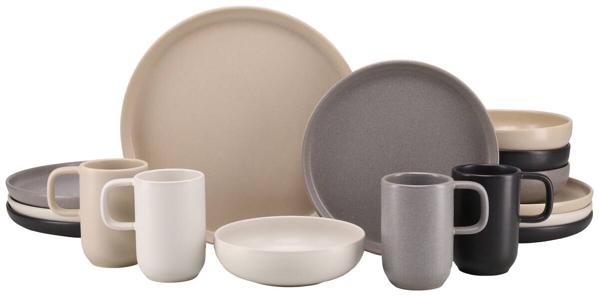CreaTable Kombiservice bunt Steinzeug 16 tlg.