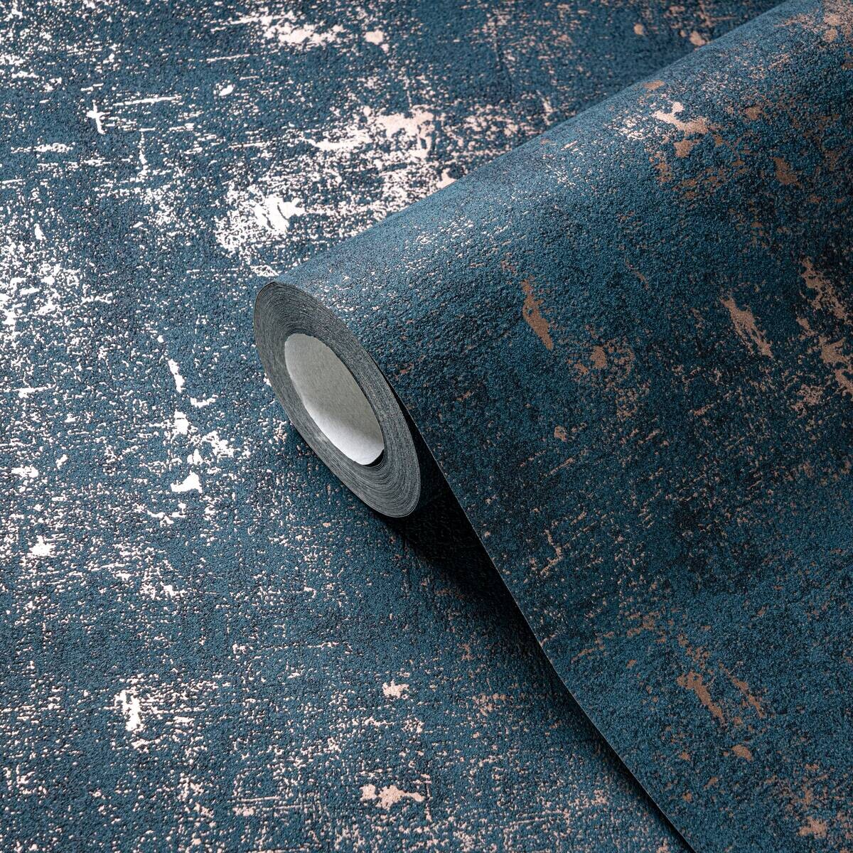 A.S.Creation Vliestapete dunkelblau gold B/H/D: ca. 53x1005x7,8 cm