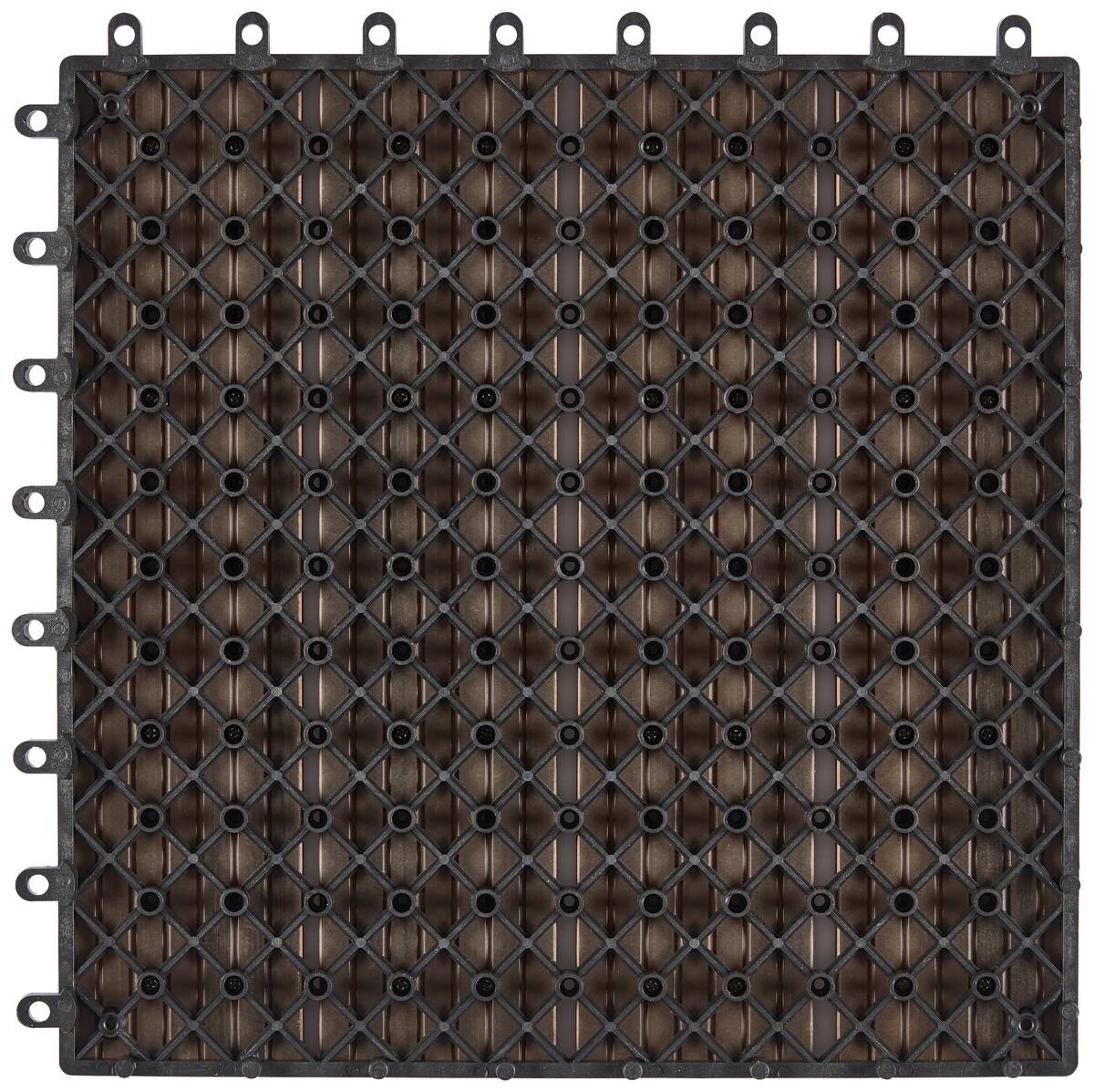 POCOline Terrassenfliese WPC, 6 Stück im Paket kaffee B/L: ca. 30x30 cm