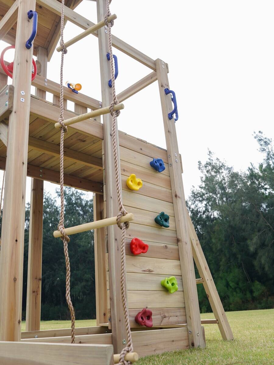 AXI Spielturm Moos braun B/H/L: ca. 342x267x375 cm