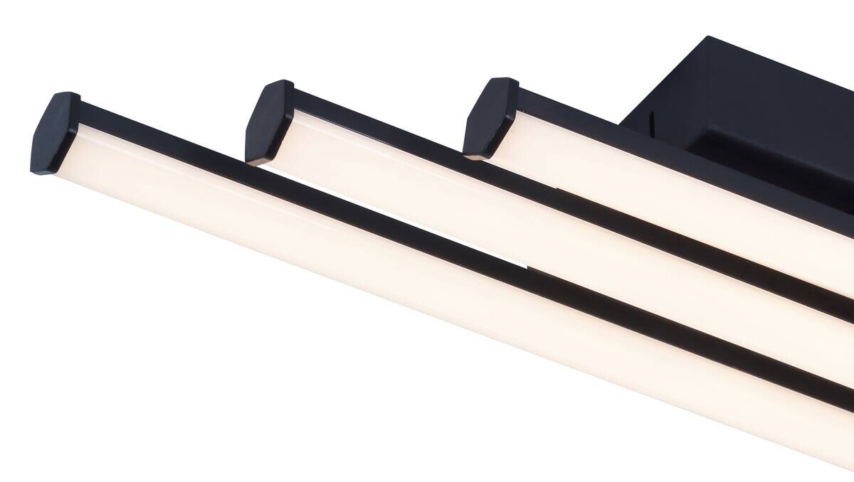 POCOline LED-Deckenleuchte Zehra schwarz Kunststoff B/H/L: ca. 10x5x44,5 cm