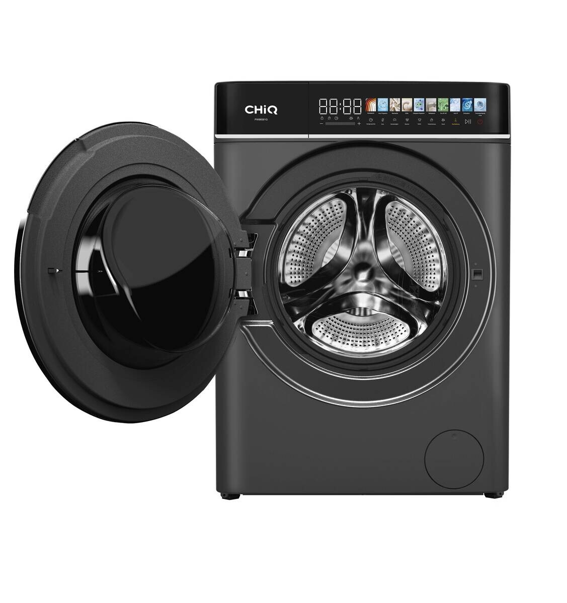 ChiQ Waschmaschine PW86581G grau B/H/T: ca. 60x85x52 cm ca. 8 kg