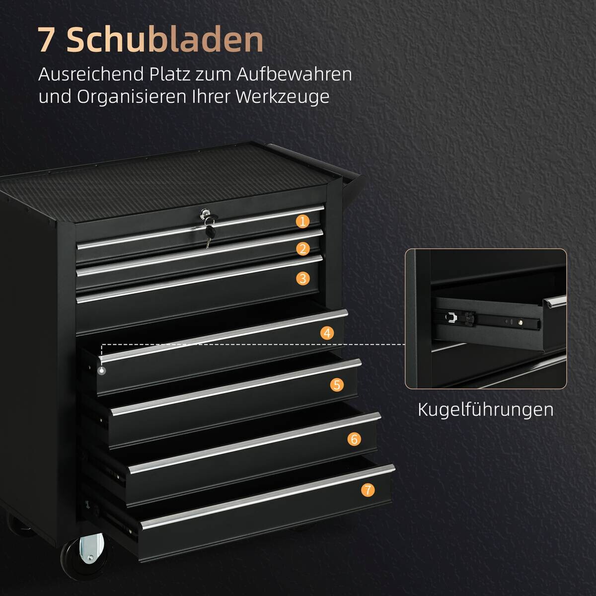 Werkstattwagen B/H/T: ca. 69x75x33 cm