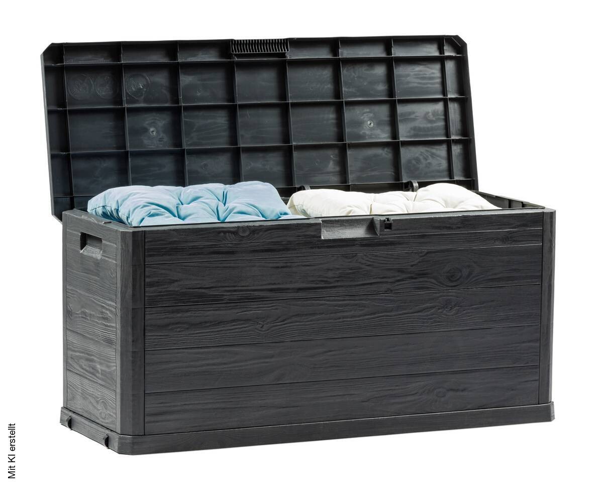 Toomax Aufbewahrungsbox Woodys 280 anthrazit Kunststoff B/H/T: ca. 118x56x45 cm