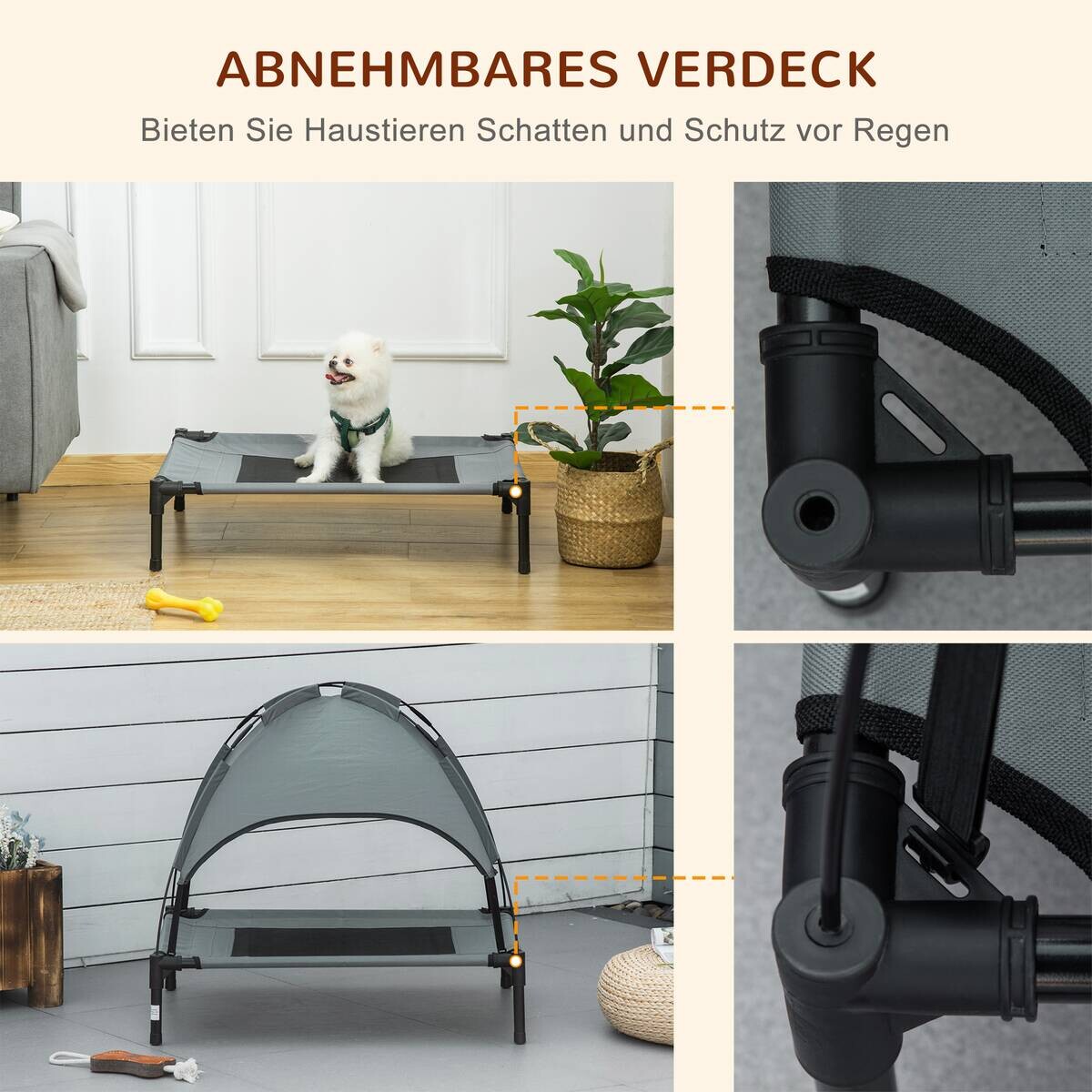 PawHut Hunde-Zubehör schwarz Polypropylen B/H/L: ca. 61x76x73 cm