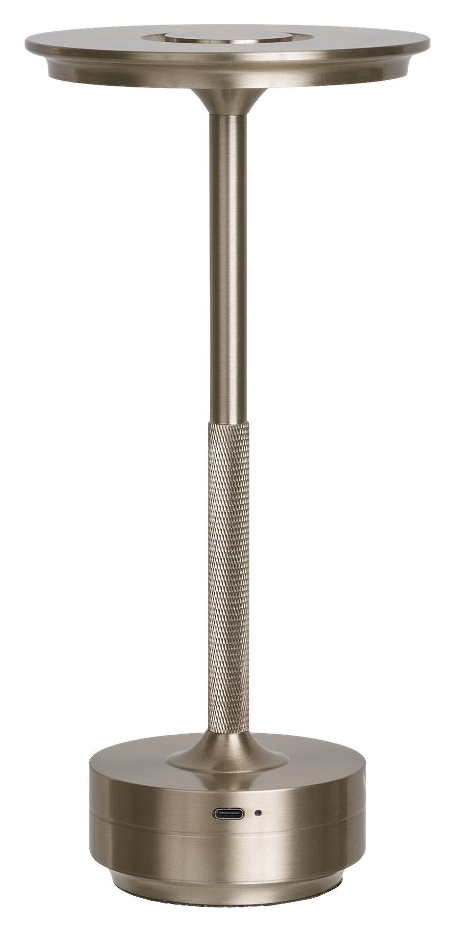 Tischleuchte Lyneham silber Aluminium B/H/L: ca. 13x28,5x13 cm