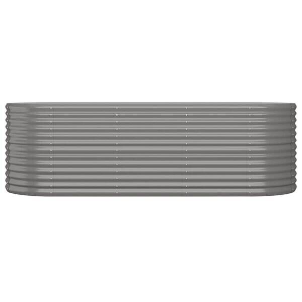 Hochbeet grau Stahl B/H/L: ca. 80x68x224 cm
