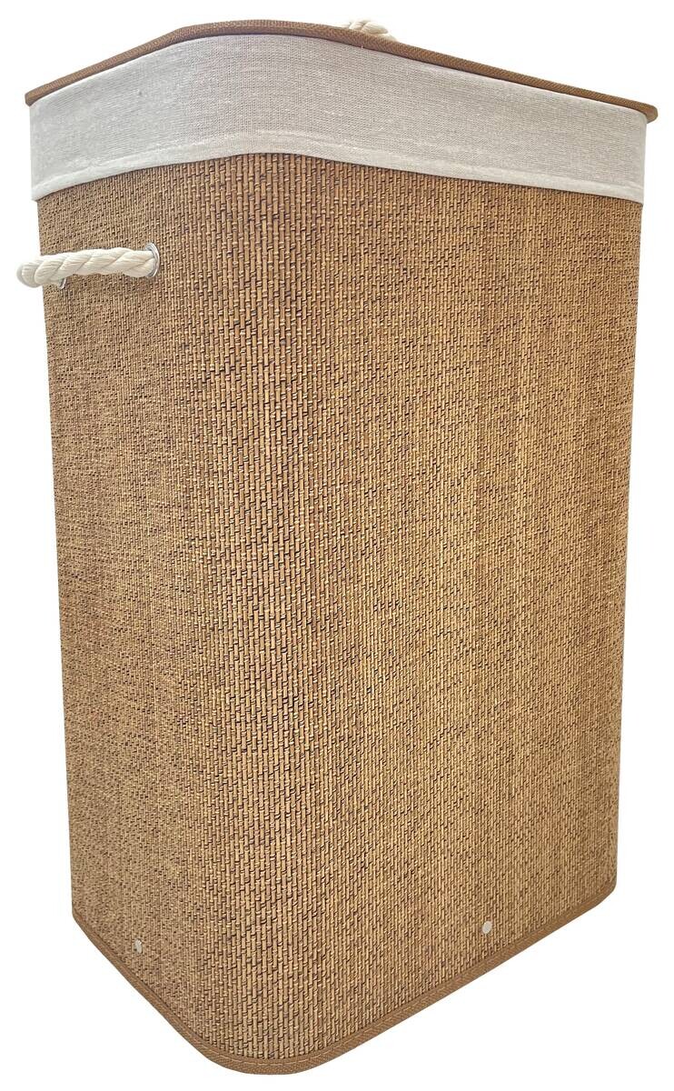 Wäschekorb braun Bambus B/H/T: ca. 40x60x30 cm