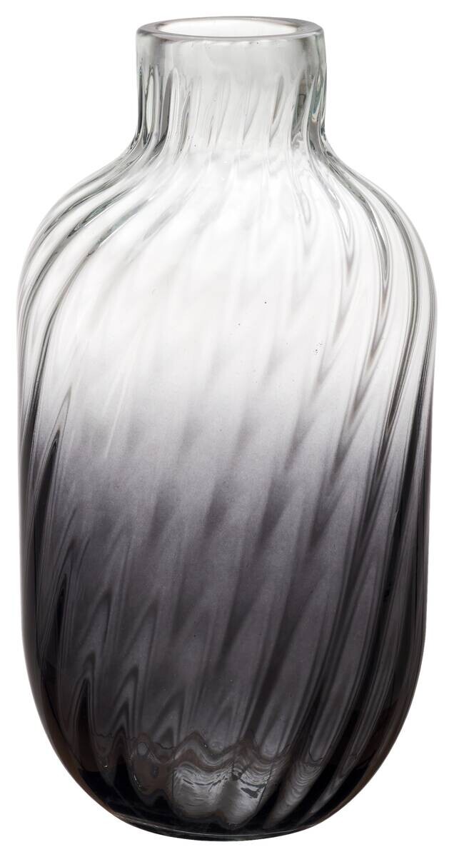 Vase klar Glas B/H/L/D: ca. 18,5x35x18,5x18,5 cm
