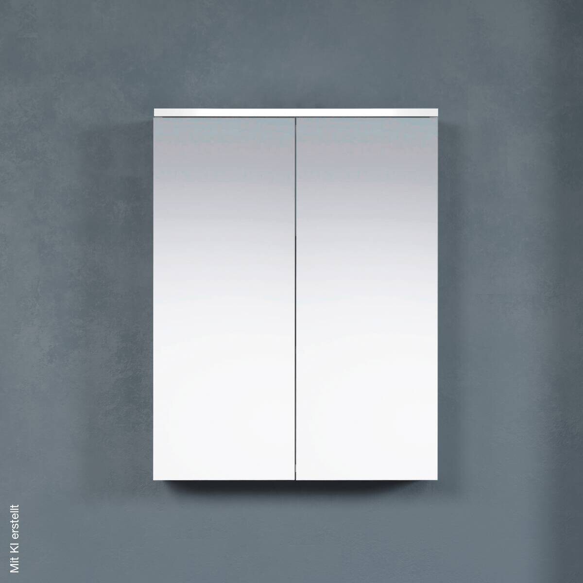 Spiegelschrank Wons weiß Hochglanz weiß matt B/H/T: ca. 60x78x18 cm