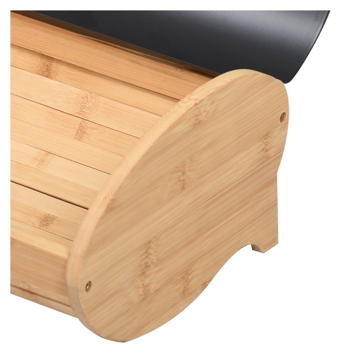 POCOline Brotkasten schwarz Bambus B/H/L: ca. 25x17x35 cm