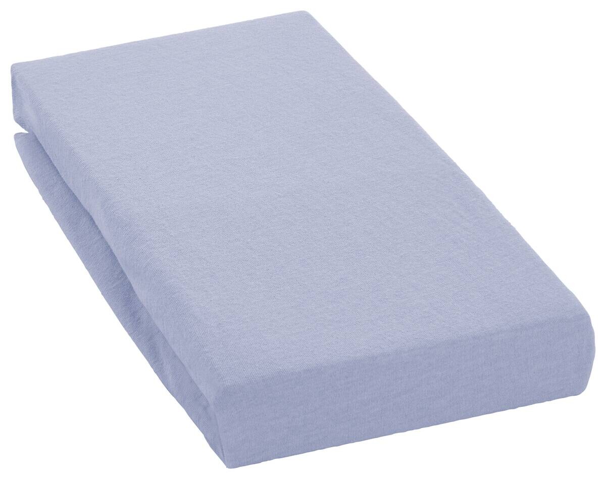 Sensation Spannbetttuch Jersey blau 50% Polyester, 50% Baumwolle B/L: ca. 150x200 cm