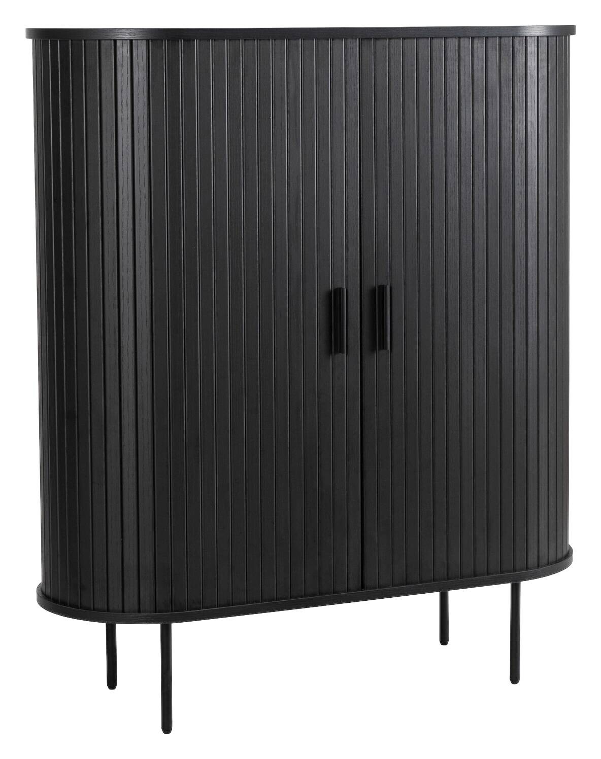 Kommode SELVA schwarz B/H/T: ca. 100x118x40 cm