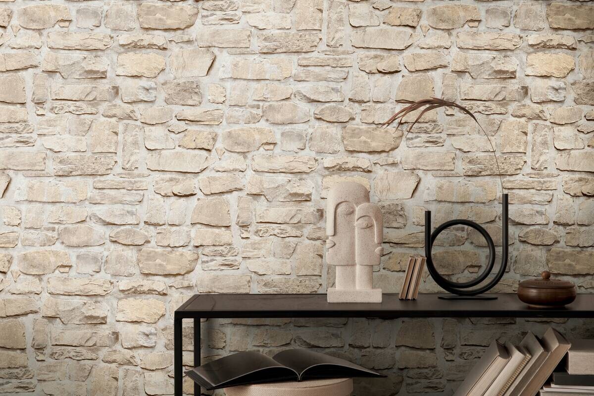 A.S.Creation Vliestapete gelb B/H/D: ca. 53x1005x7,8 cm