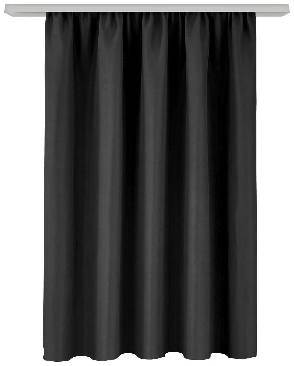 Verdunklungsvorhang Linus schwarz 100% Polyester B/L: ca. 140x145 cm