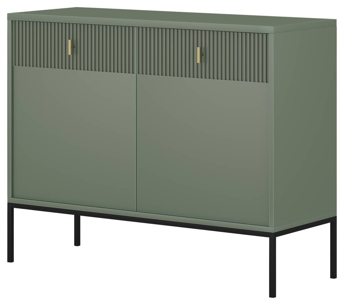 Kommode MAGGIORE grün dunkel B/H/T: ca. 104,2x82,5x39 cm