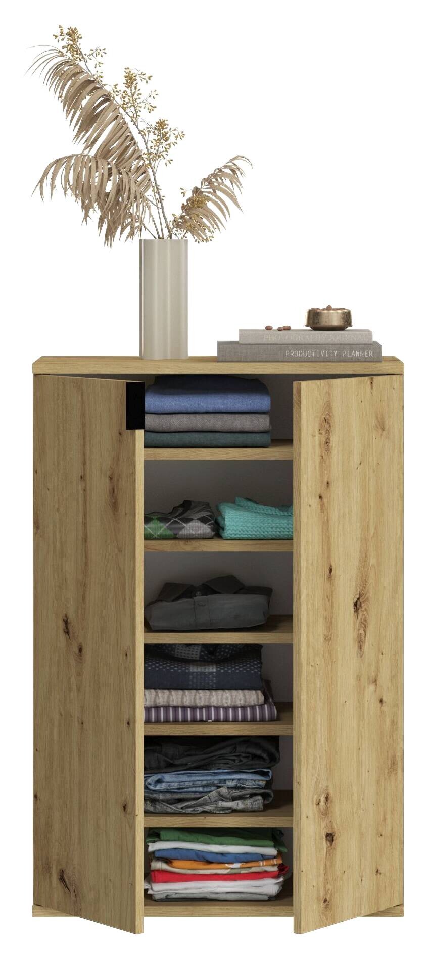 Garderobe PROJEKT Eiche Artisan Nachbildung B/H/T: ca. 152x99x34 cm