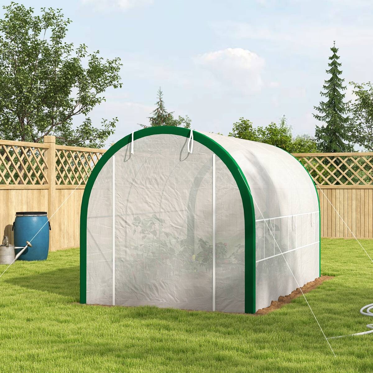 Outsunny Gewächshaus B/H/L: ca. 210x210x358 cm
