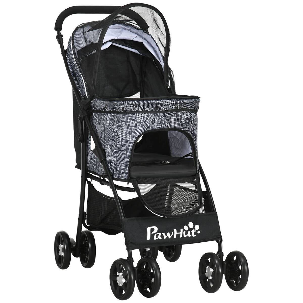 PawHut Hunde-Zubehör schwarz Polyester B/H/L: ca. 48x81x99 cm