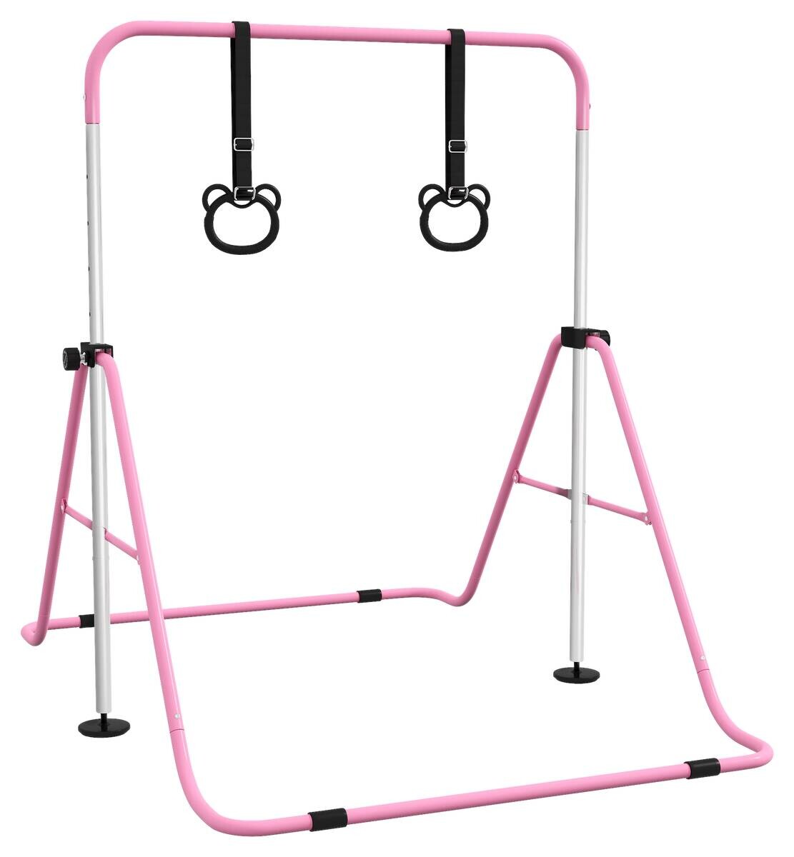 HOMCOM Kinderturnstange rosa B/H/L: ca. 105x128x148 cm