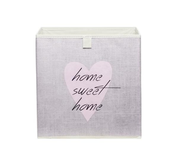 Motivbox Heart rosa hellbeige B/H/T: ca. 32x32x32 cm