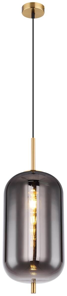 GLOBO Pendelleuchte messing Glas Metall H/D: ca. 120x22 cm 1 Brennstellen
