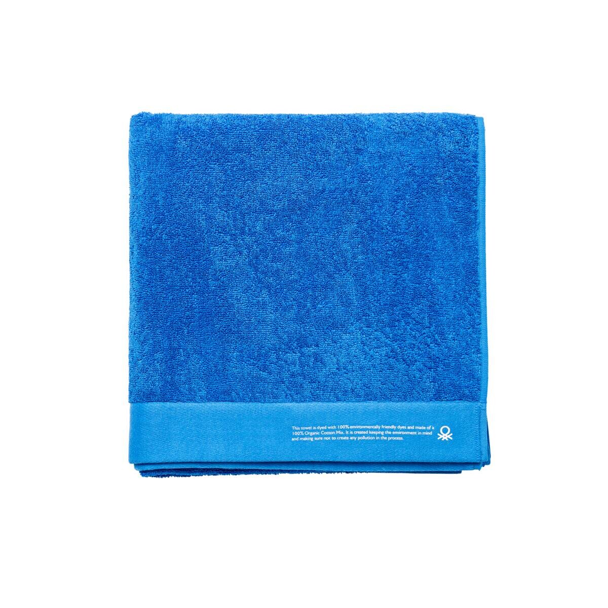 BENETTON Badetuch blau Baumwolle B/L: ca. 150x90 cm