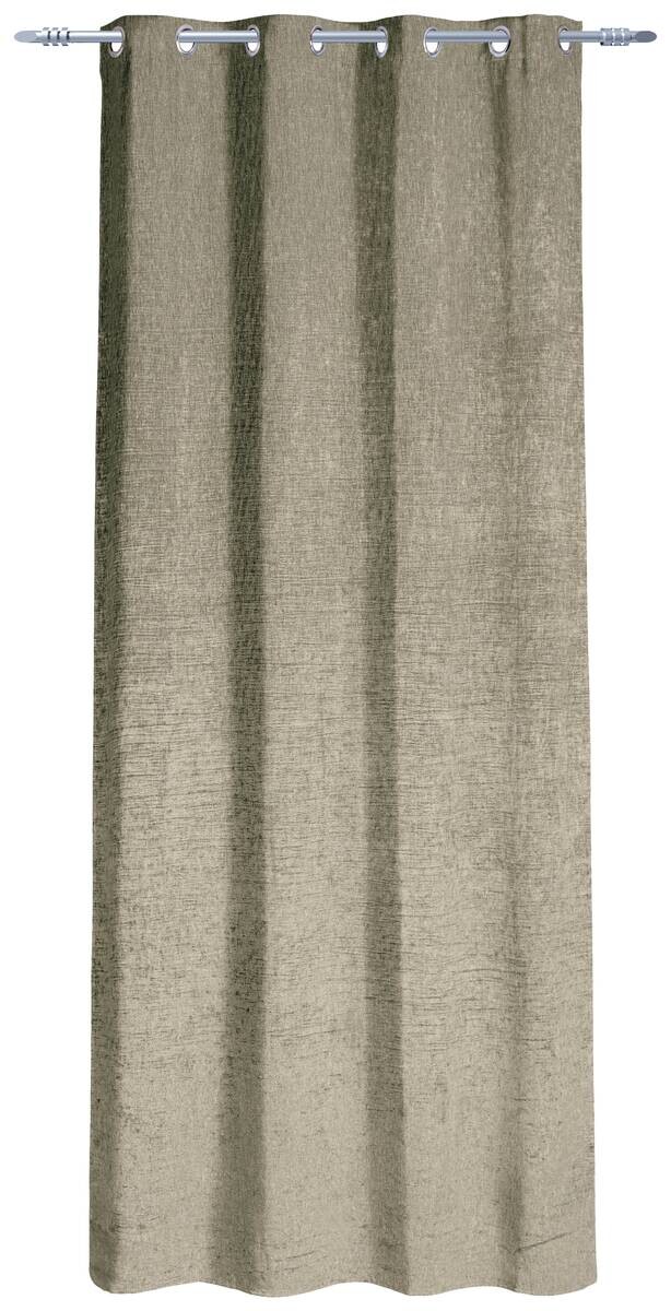 Ösenvorhang Chenille sand 100% Polyester B/L: ca. 140x245 cm
