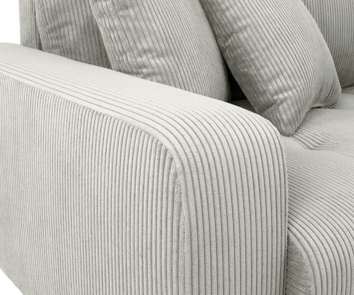 Big Sofa Alpha New hellgrau Microfaser B/H/T: ca. 244x85x112 cm