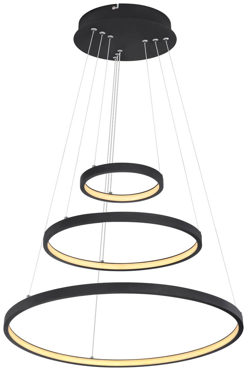 GLOBO LED-Pendelleuchte RALPH 67192-57B schwarz Metall Kunststoff H/D: ca. 120x51 cm 1.0 Brennstellen