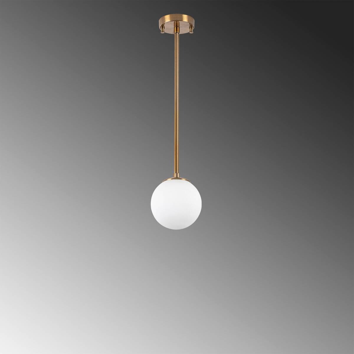 Opviq Deckenleuchte Akkas bronze Metall Glas B/H/T/L/D: ca. 15x61x15x15x15 cm E14 1 Brennstellen