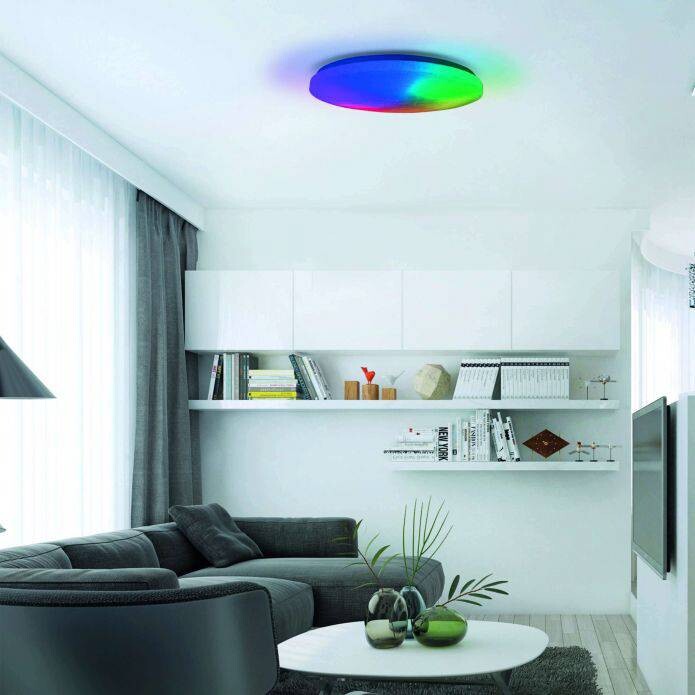 Näve Leuchten LED Deckenleuchte NV1373261 weiß Metall Kunststoff H/D: ca. 7x58 cm null 1 Brennstellen