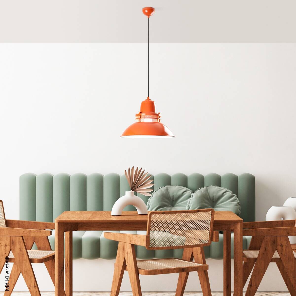 Opviq Pendelleuchte orange B/H/T: ca. 34x123x34 cm E27 1 Brennstellen
