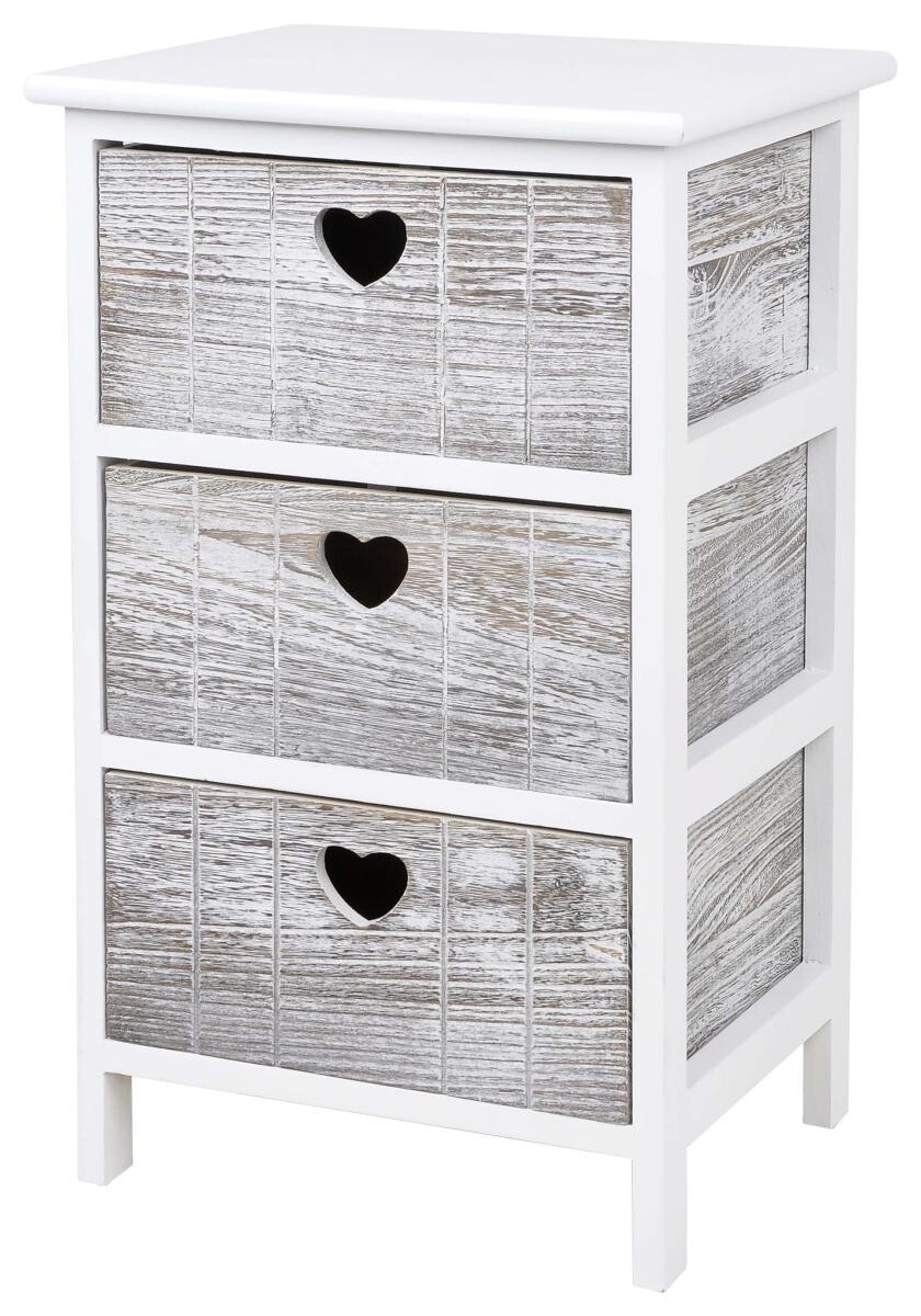 POCOline Aufbewahrungsregal weiß Holz B/H/L: ca. 29x58x35 cm