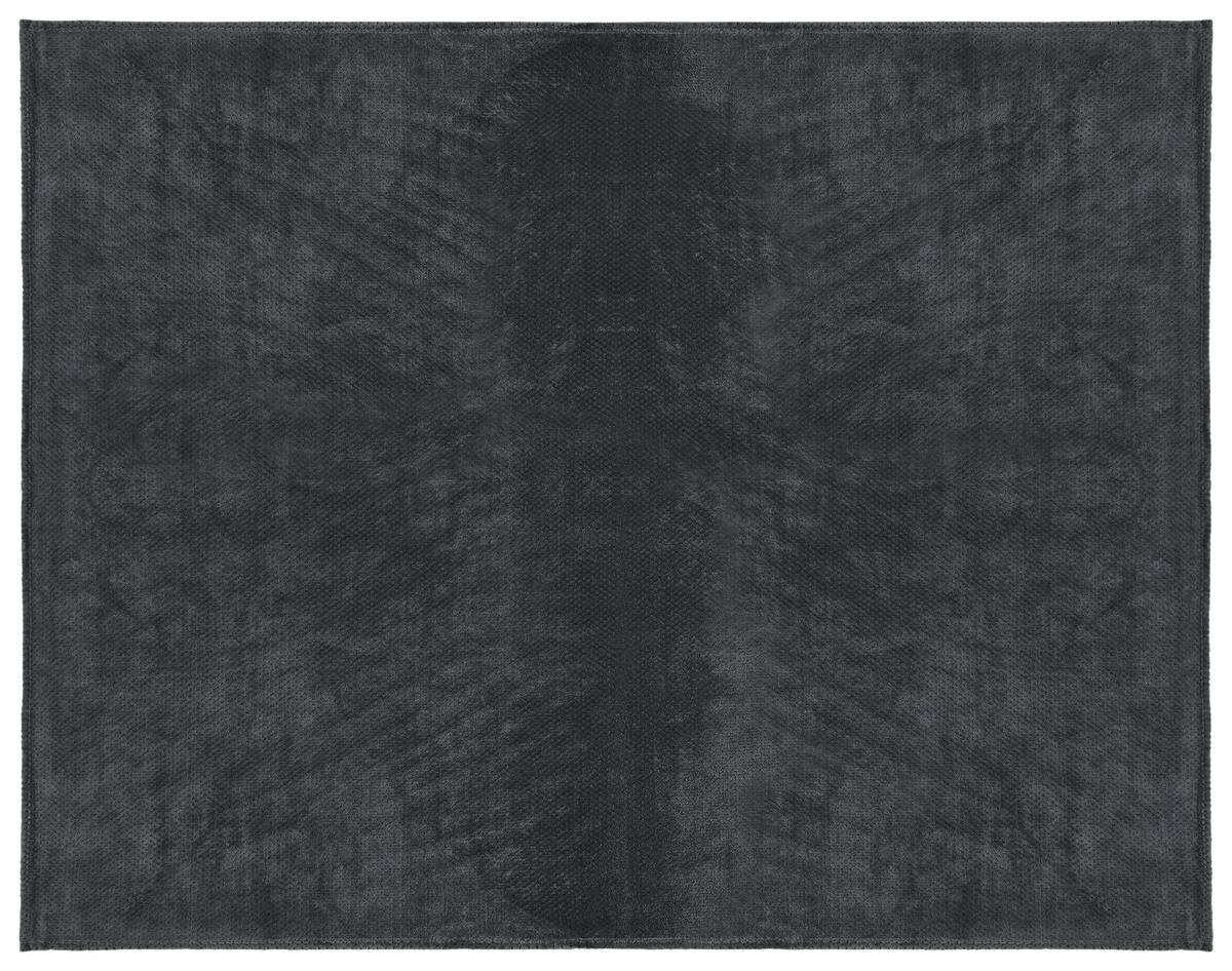 Wohndecke Flanell anthrazit Polyester B/L: ca. 220x240 cm