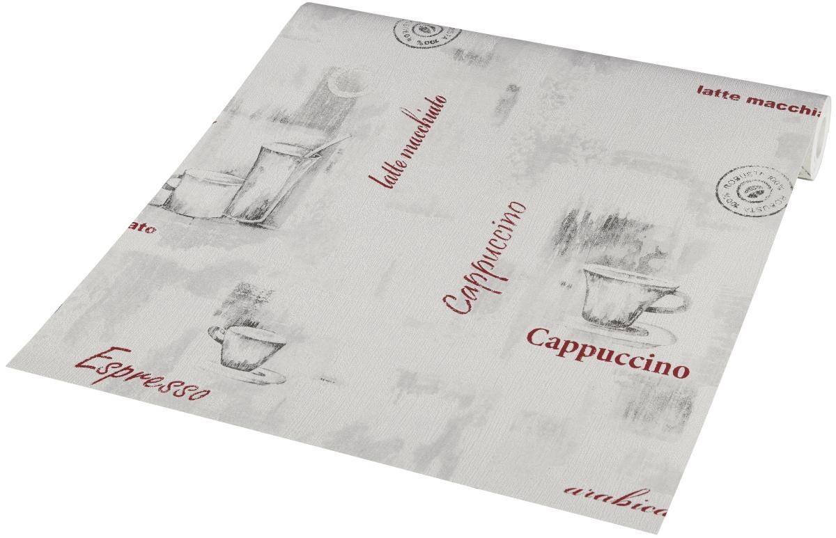 Vliestapete Kaffee grau B/L: ca. 53x1005 cm