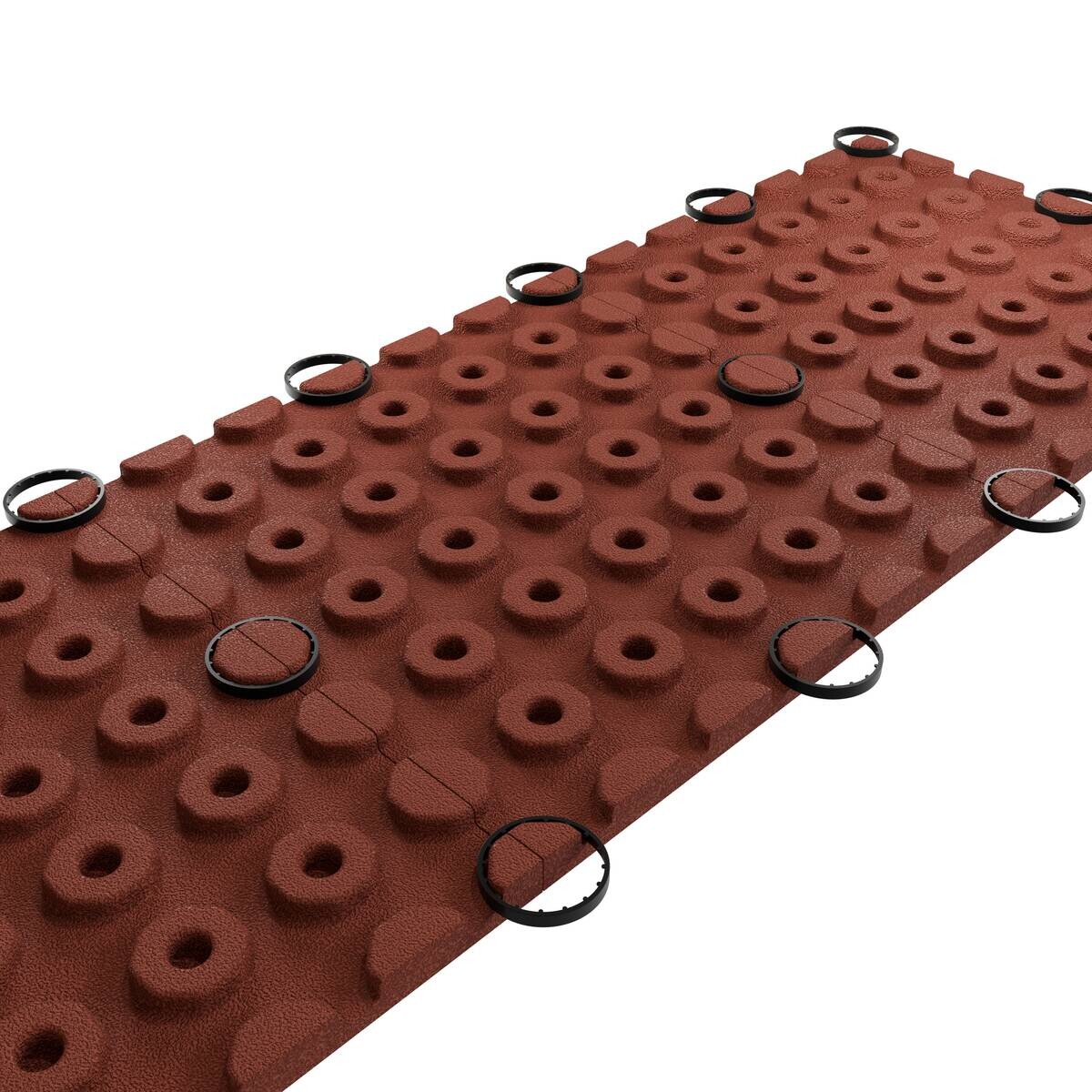 Anti-Trauma Play Bodenfliesen rot B/L: ca. 40x40 cm