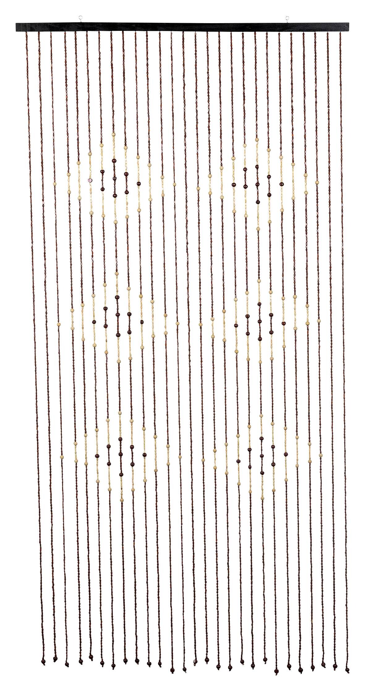 HI Fliegengitter braun Holz B/H: ca. 90x175 cm