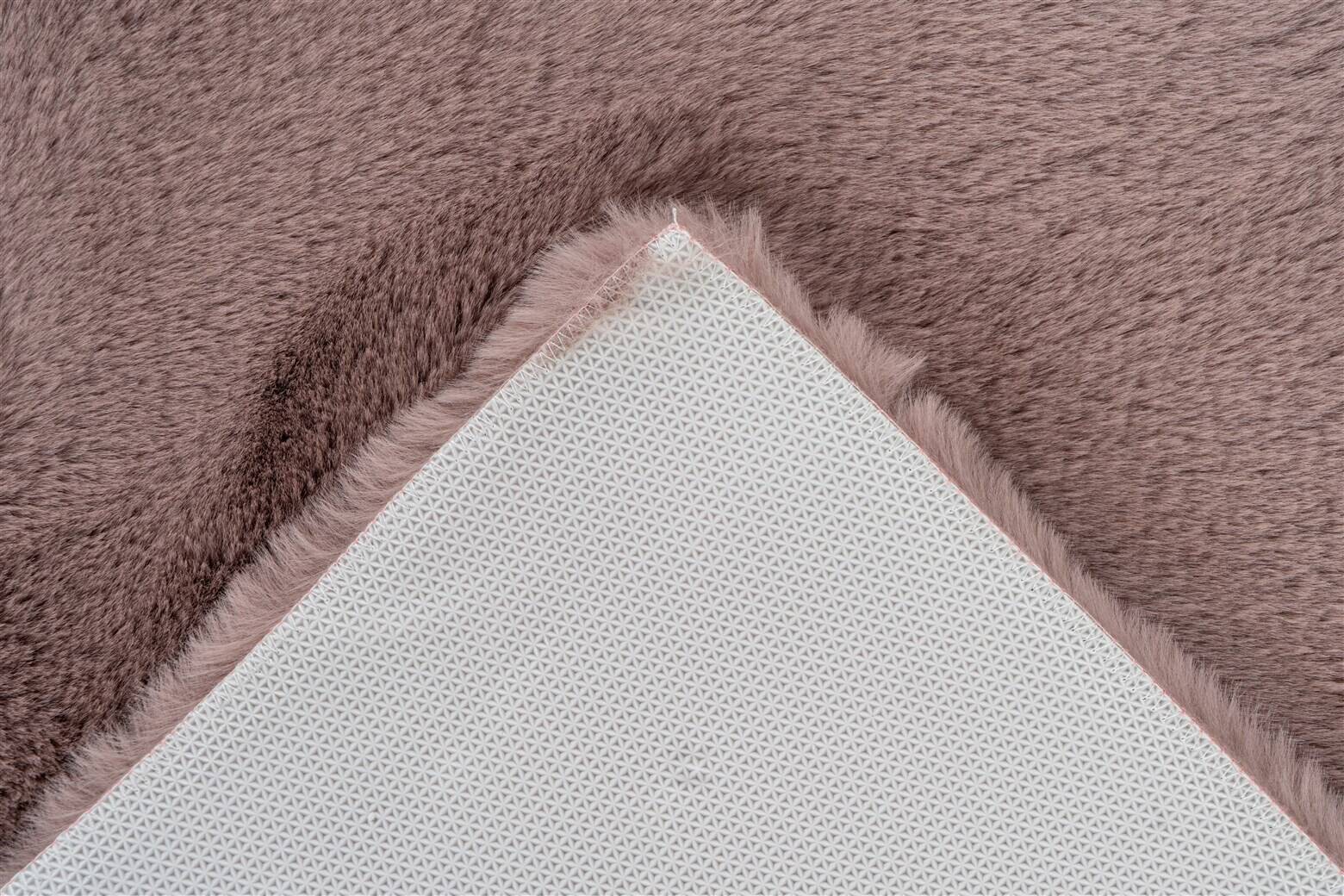 Kayoom Hochflorteppich Badematte Rabbit 525 rosa B/H/L: ca. 40x3,5x60 cm